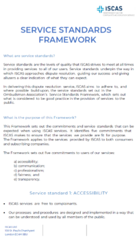CEDR Service Standards Framework