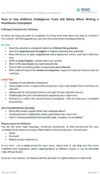 ISCAS Use of AI - Tips for Patients